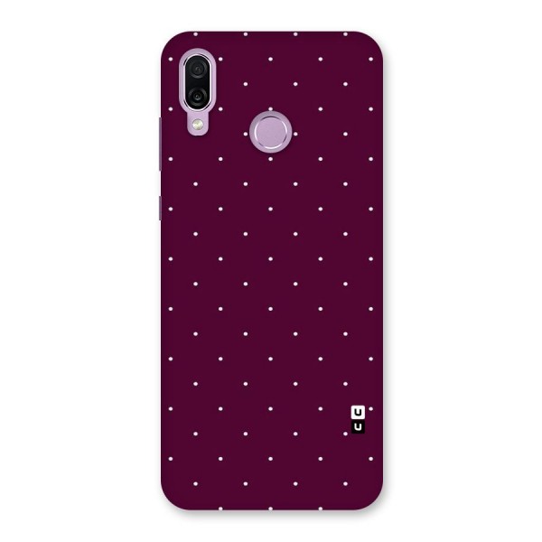 Purple Polka Back Case for Honor Play