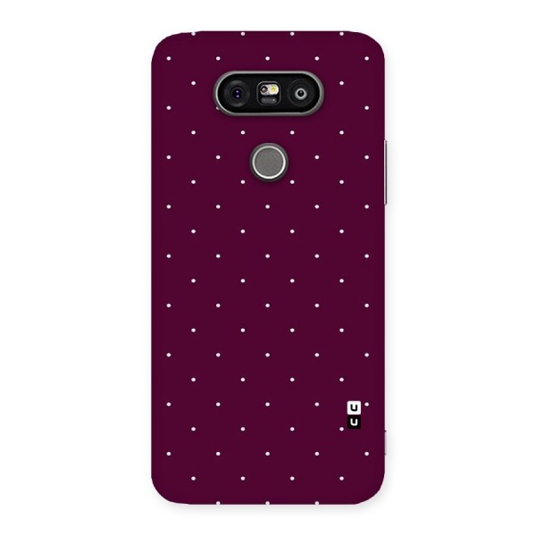 Purple Polka Back Case for LG G5