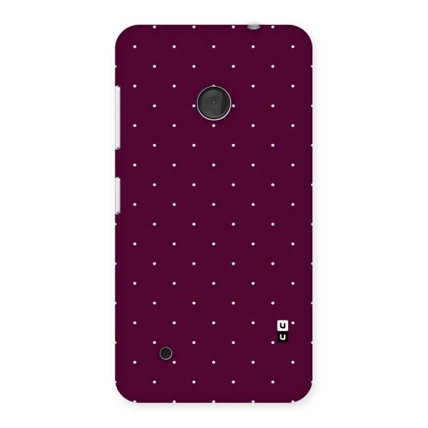 Purple Polka Back Case for Lumia 530