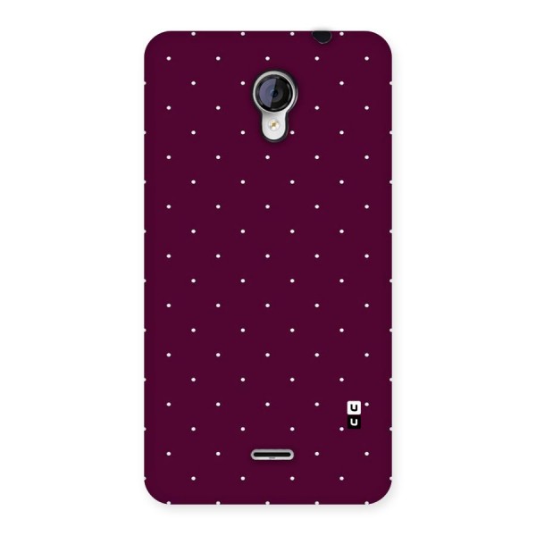 Purple Polka Back Case for Micromax Unite 2 A106