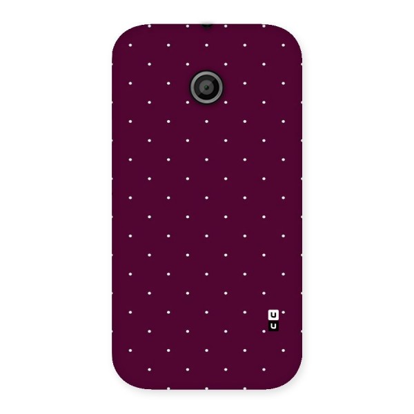 Purple Polka Back Case for Moto E