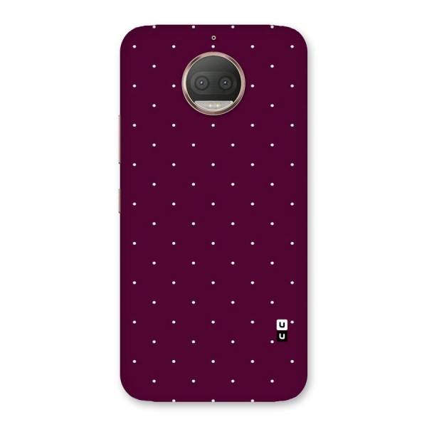 Purple Polka Back Case for Moto G5s Plus