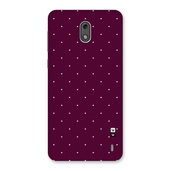 Purple Polka Back Case for Nokia 2