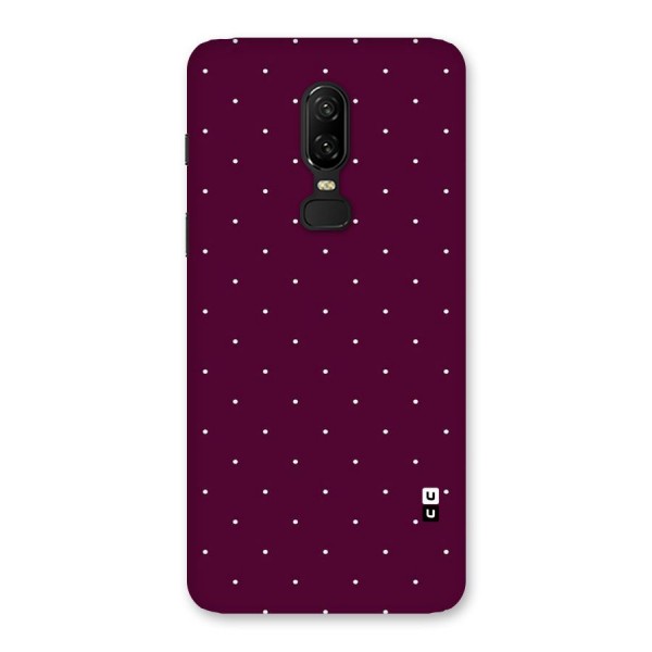 Purple Polka Back Case for OnePlus 6