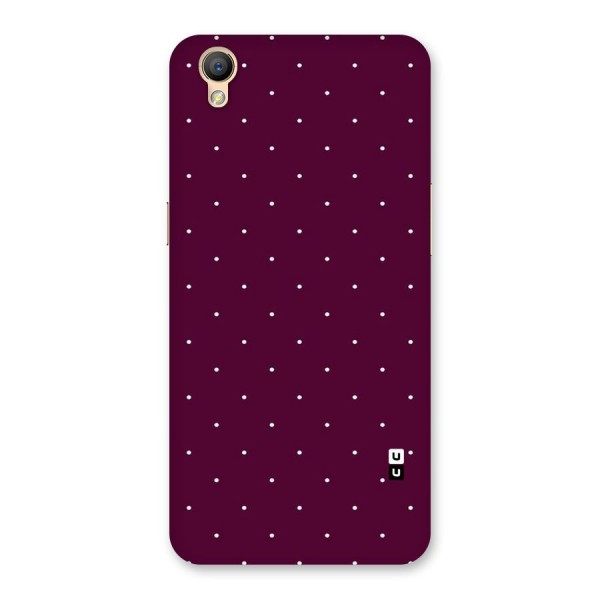 Purple Polka Back Case for Oppo A37