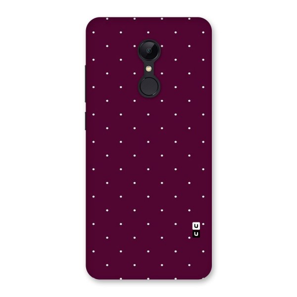 Purple Polka Back Case for Redmi 5