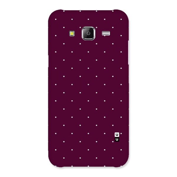 Purple Polka Back Case for Samsung Galaxy J5