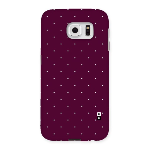 Purple Polka Back Case for Samsung Galaxy S6