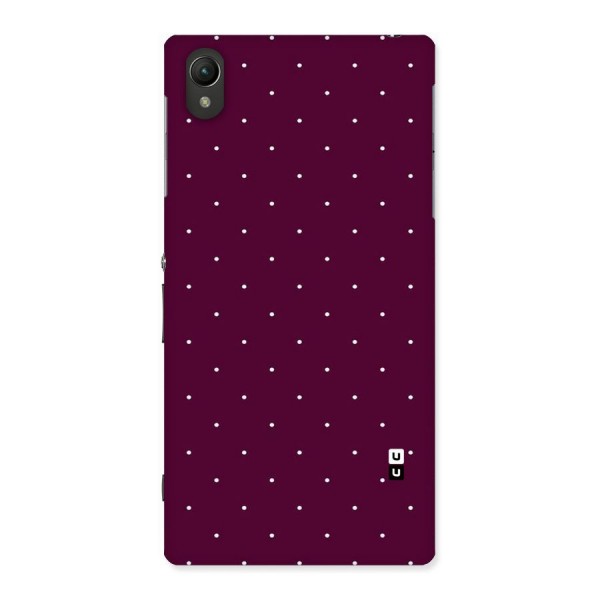 Purple Polka Back Case for Sony Xperia Z1