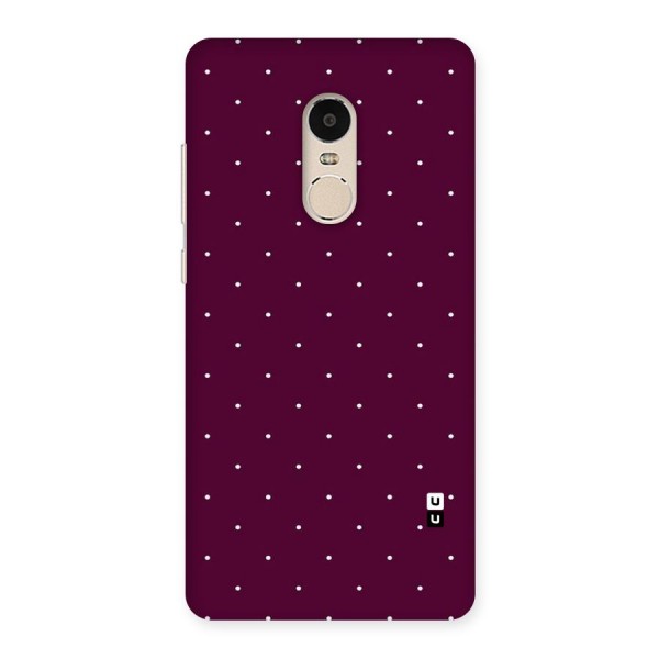 Purple Polka Back Case for Xiaomi Redmi Note 4