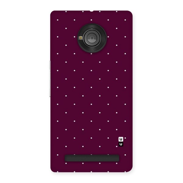 Purple Polka Back Case for Yu Yuphoria