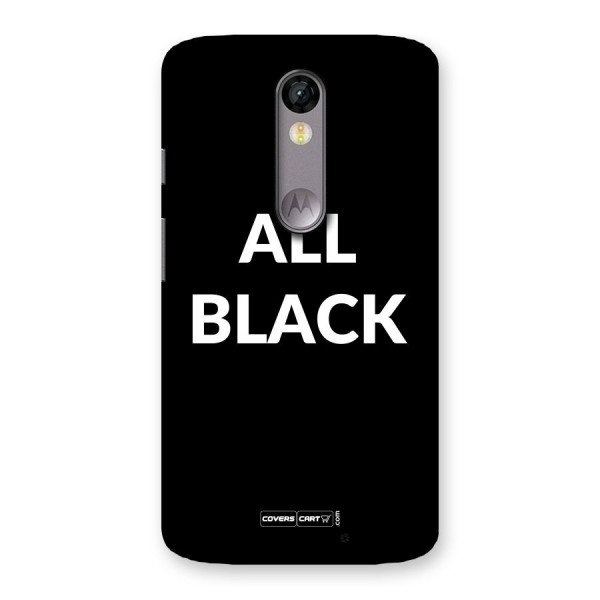 Raftaar All Black Back Case for Moto X Force