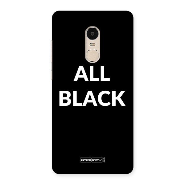 Raftaar All Black Back Case for Xiaomi Redmi Note 4