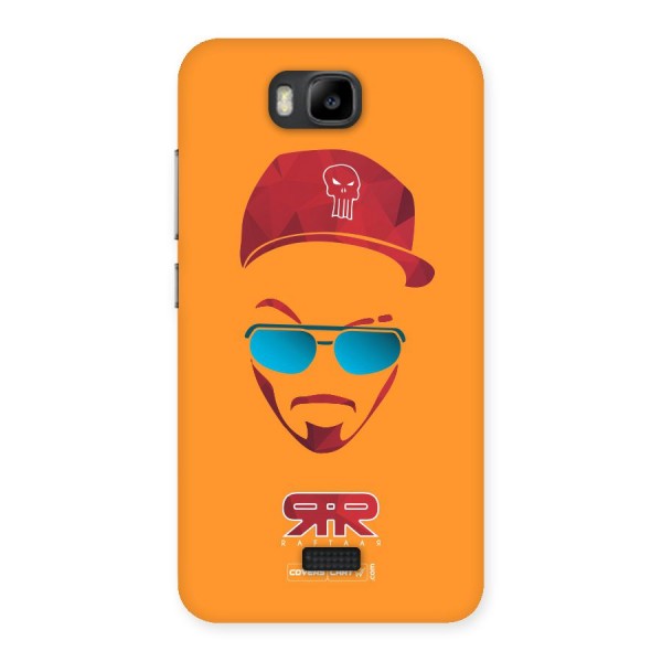 Raftaar Orange Back Case for Honor Bee