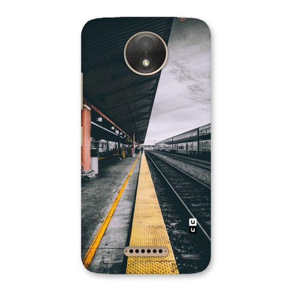 Railway Track Back Case for Moto C Plus