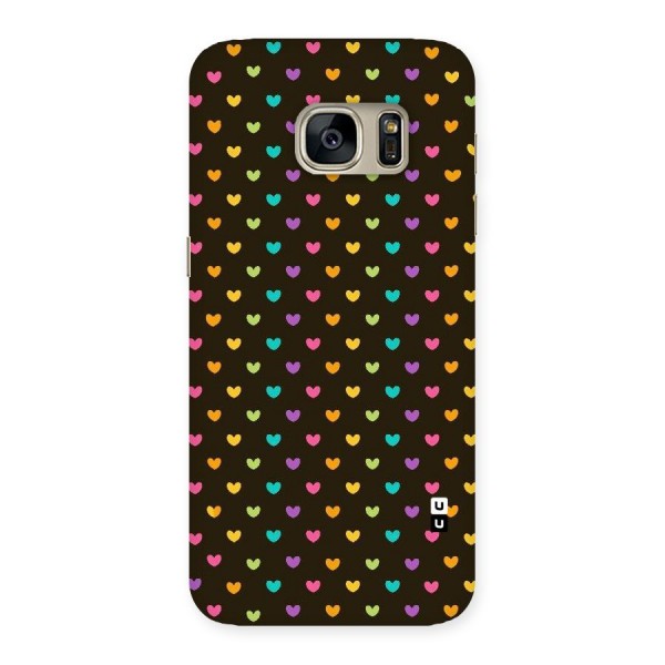 Rainbow Hearts Back Case for Galaxy S7