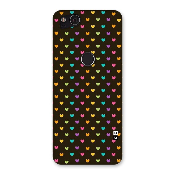 Rainbow Hearts Back Case for Google Pixel 2