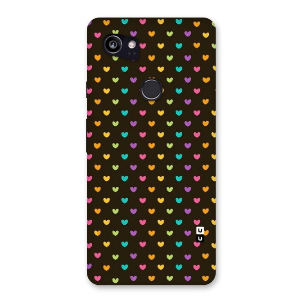 Rainbow Hearts Back Case for Google Pixel 2 XL