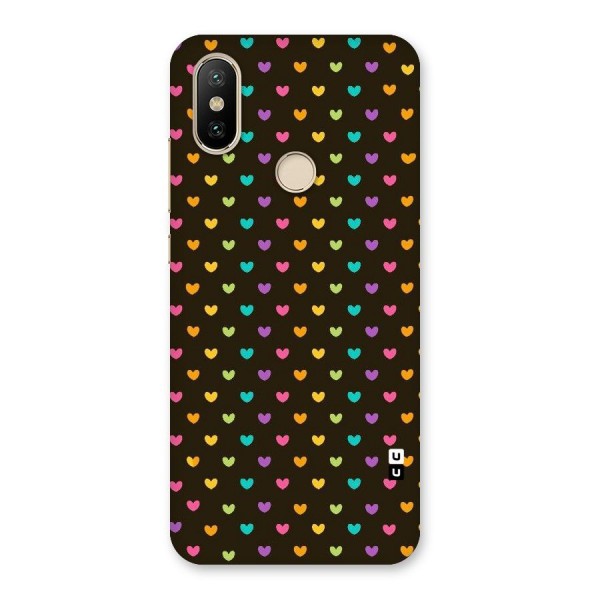 Rainbow Hearts Back Case for Mi A2