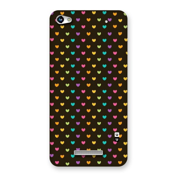 Rainbow Hearts Back Case for Micromax Hue 2