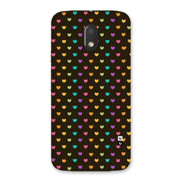 Rainbow Hearts Back Case for Moto E3 Power