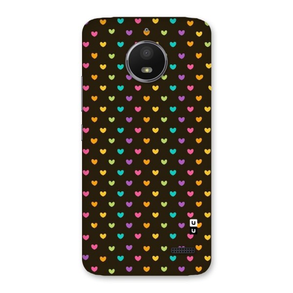 Rainbow Hearts Back Case for Moto E4