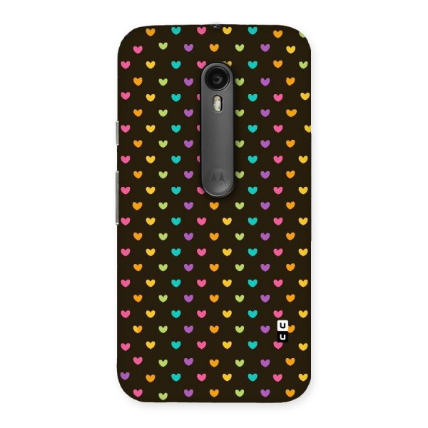 Rainbow Hearts Back Case for Moto G3