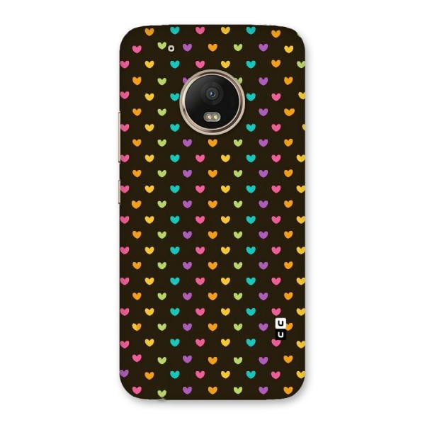 Rainbow Hearts Back Case for Moto G5 Plus