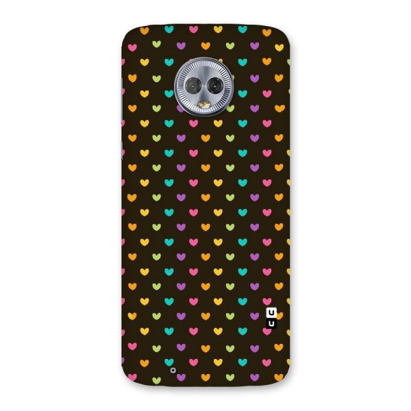 Rainbow Hearts Back Case for Moto G6