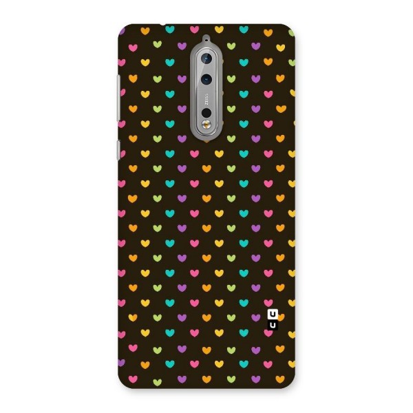 Rainbow Hearts Back Case for Nokia 8