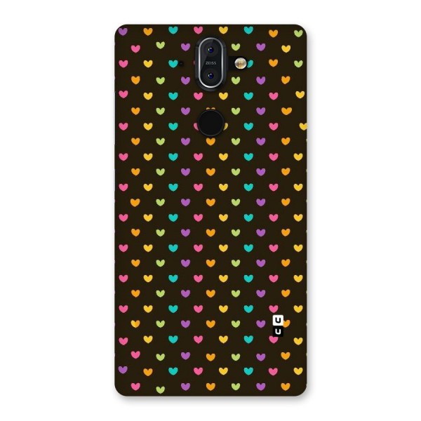 Rainbow Hearts Back Case for Nokia 8 Sirocco