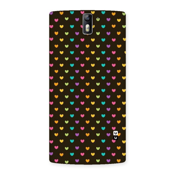 Rainbow Hearts Back Case for One Plus One