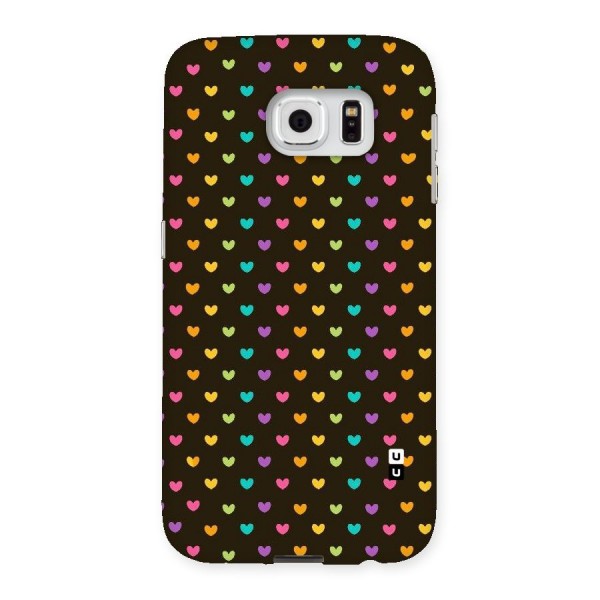 Rainbow Hearts Back Case for Samsung Galaxy S6