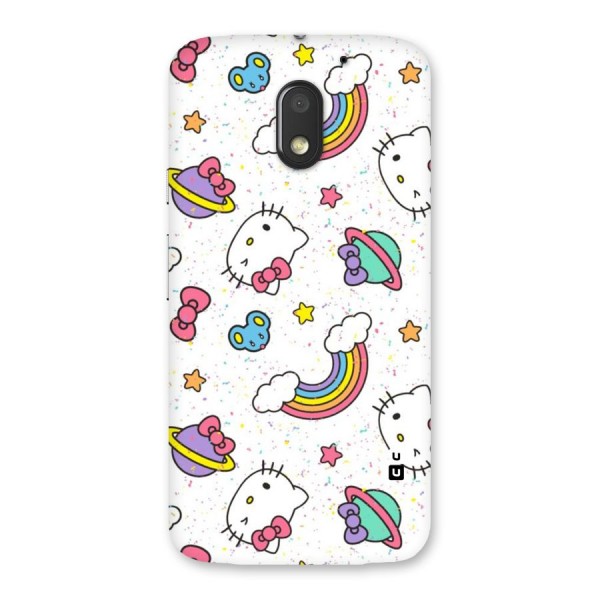 Rainbow Kit Tee Back Case for Moto E3 Power