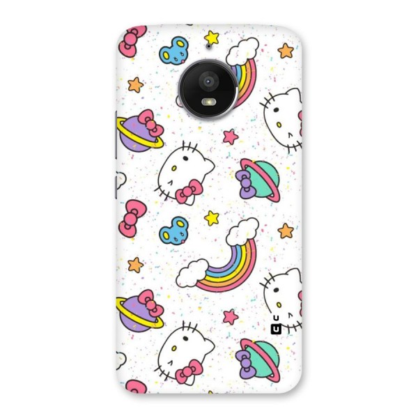 Rainbow Kit Tee Back Case for Moto E4 Plus