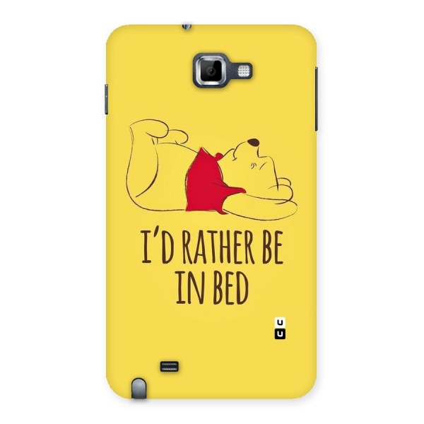 Rather Be In Bed Back Case for Galaxy Note