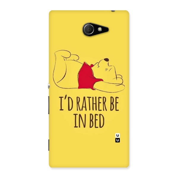 Rather Be In Bed Back Case for Sony Xperia M2