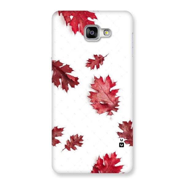 Red Appealing Autumn Leaves Back Case for Galaxy A9