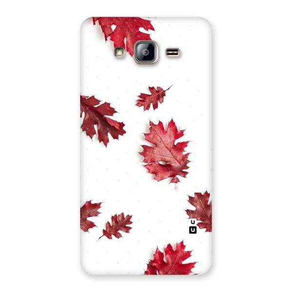 Red Appealing Autumn Leaves Back Case for Galaxy On5