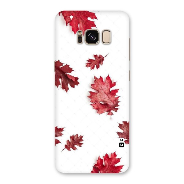 Red Appealing Autumn Leaves Back Case for Galaxy S8