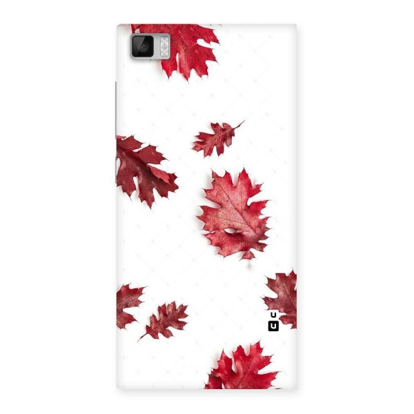 Red Appealing Autumn Leaves Back Case for Xiaomi Mi3