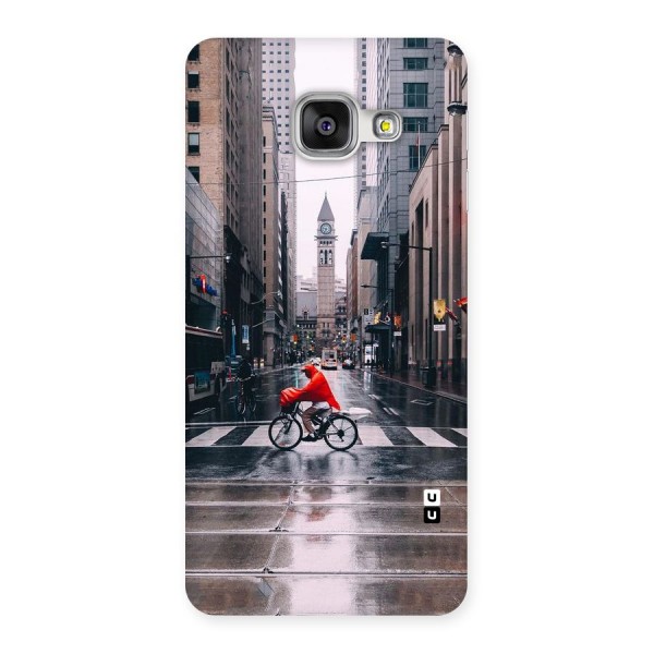 Red Bicycle Street Back Case for Galaxy A3 2016