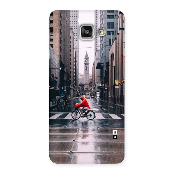 Red Bicycle Street Back Case for Galaxy A7 2016