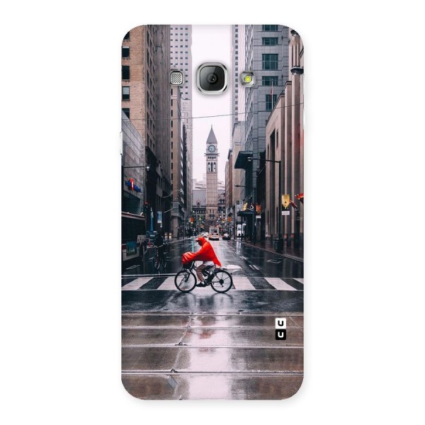 Red Bicycle Street Back Case for Galaxy A8