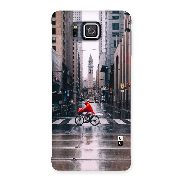 Red Bicycle Street Back Case for Galaxy Alpha