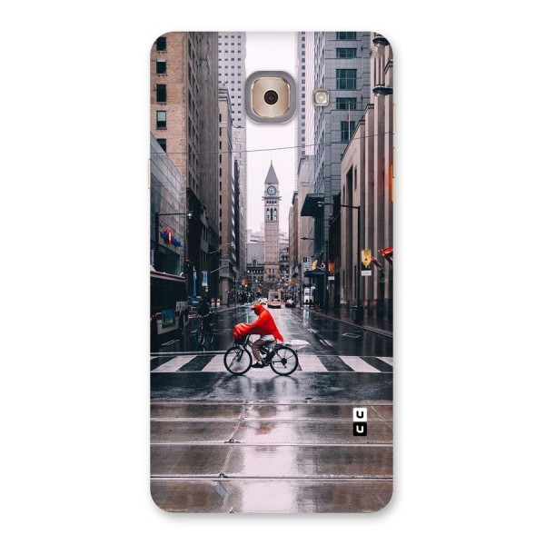 Red Bicycle Street Back Case for Galaxy J7 Max