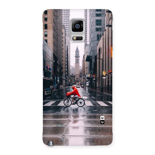 Red Bicycle Street Back Case for Galaxy Note 4