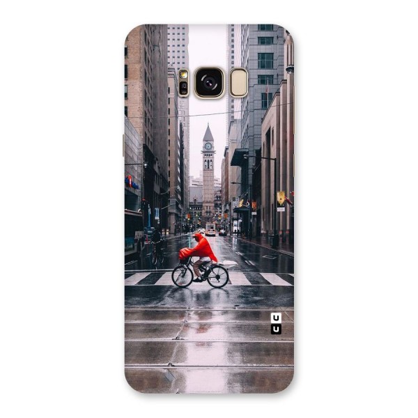 Red Bicycle Street Back Case for Galaxy S8 Plus