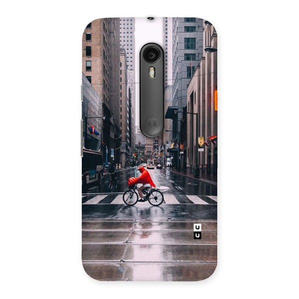 Red Bicycle Street Back Case for Moto G3