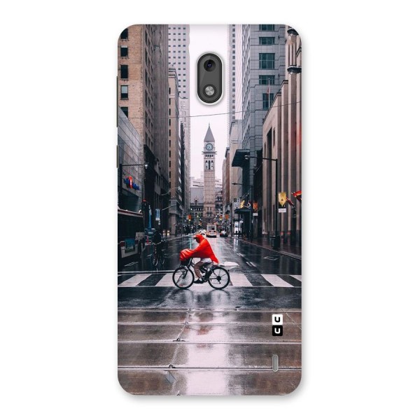 Red Bicycle Street Back Case for Nokia 2